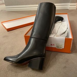 Hermes Tall Riding boots Black